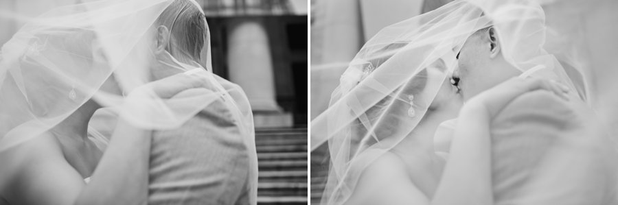Vancouver Wedding Photographer Art Gallery Bride and Groom Portrait