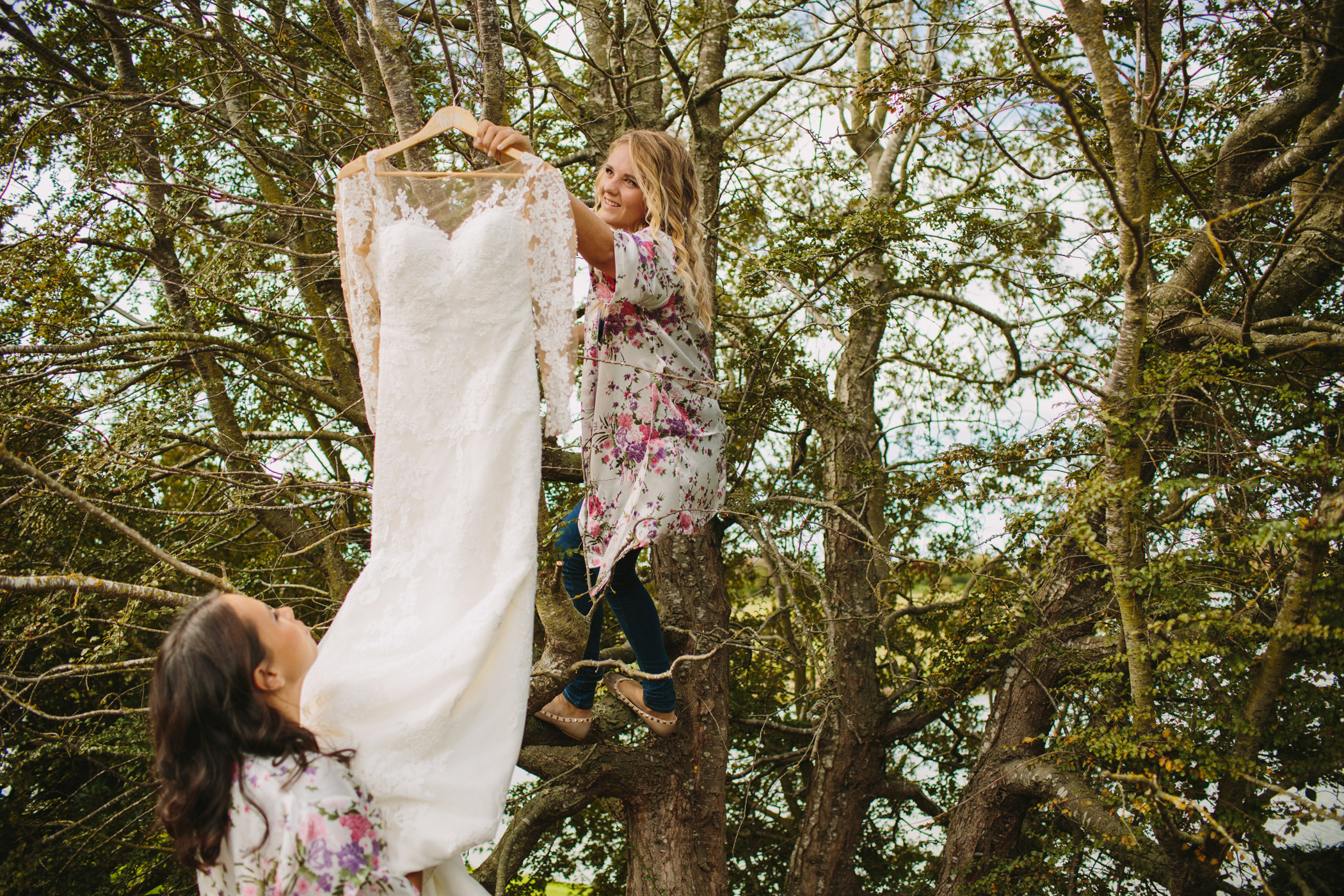 Vancouver Bridesmaids hanging dress