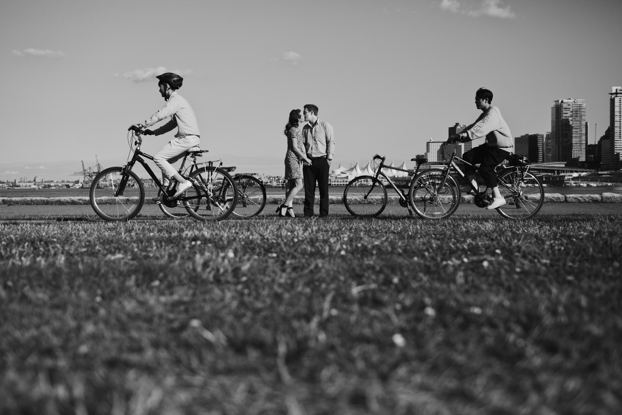 Stanley Park Seawall Engagement Portrait