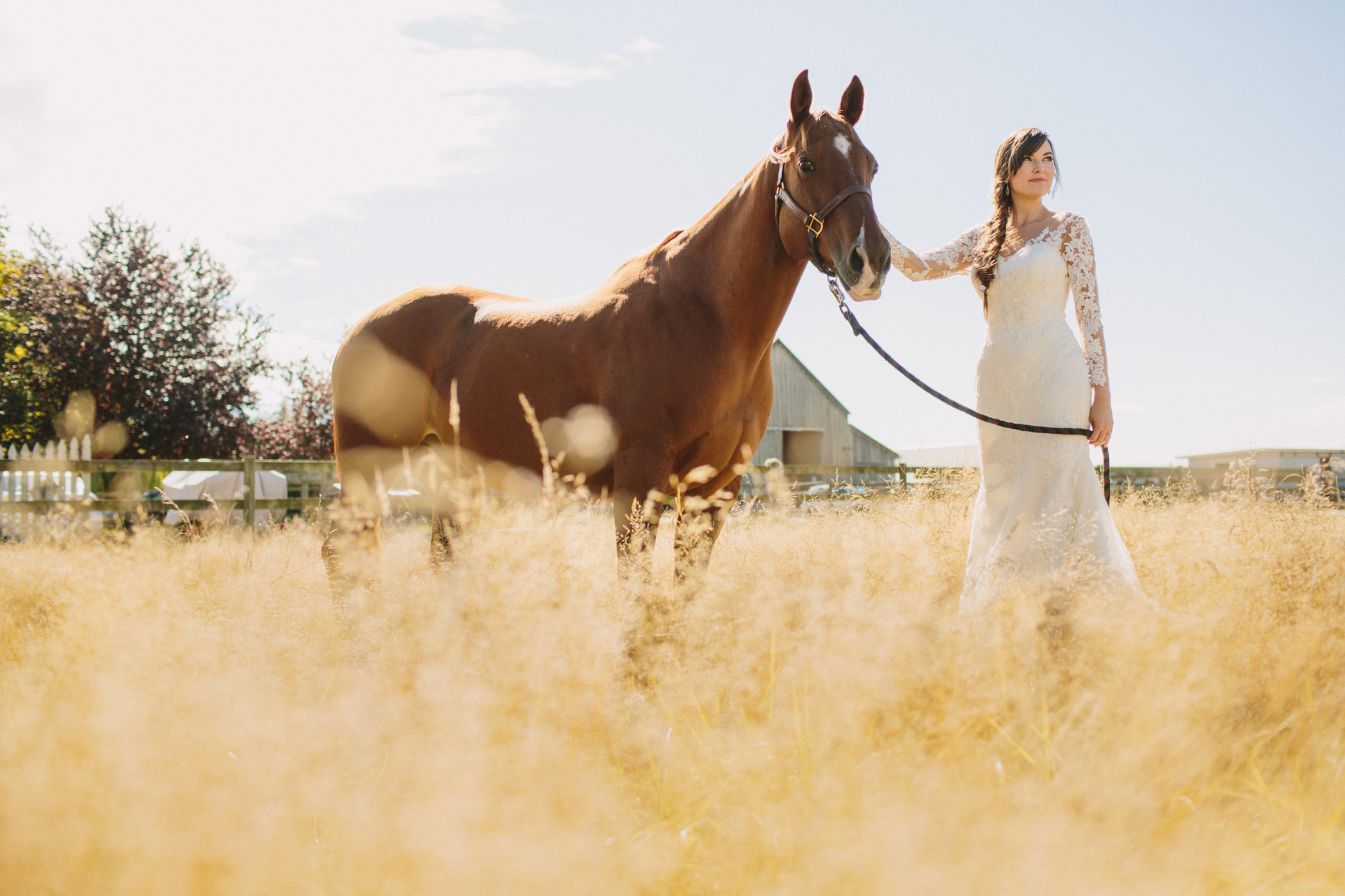Langley Bridal Portrait with Horse