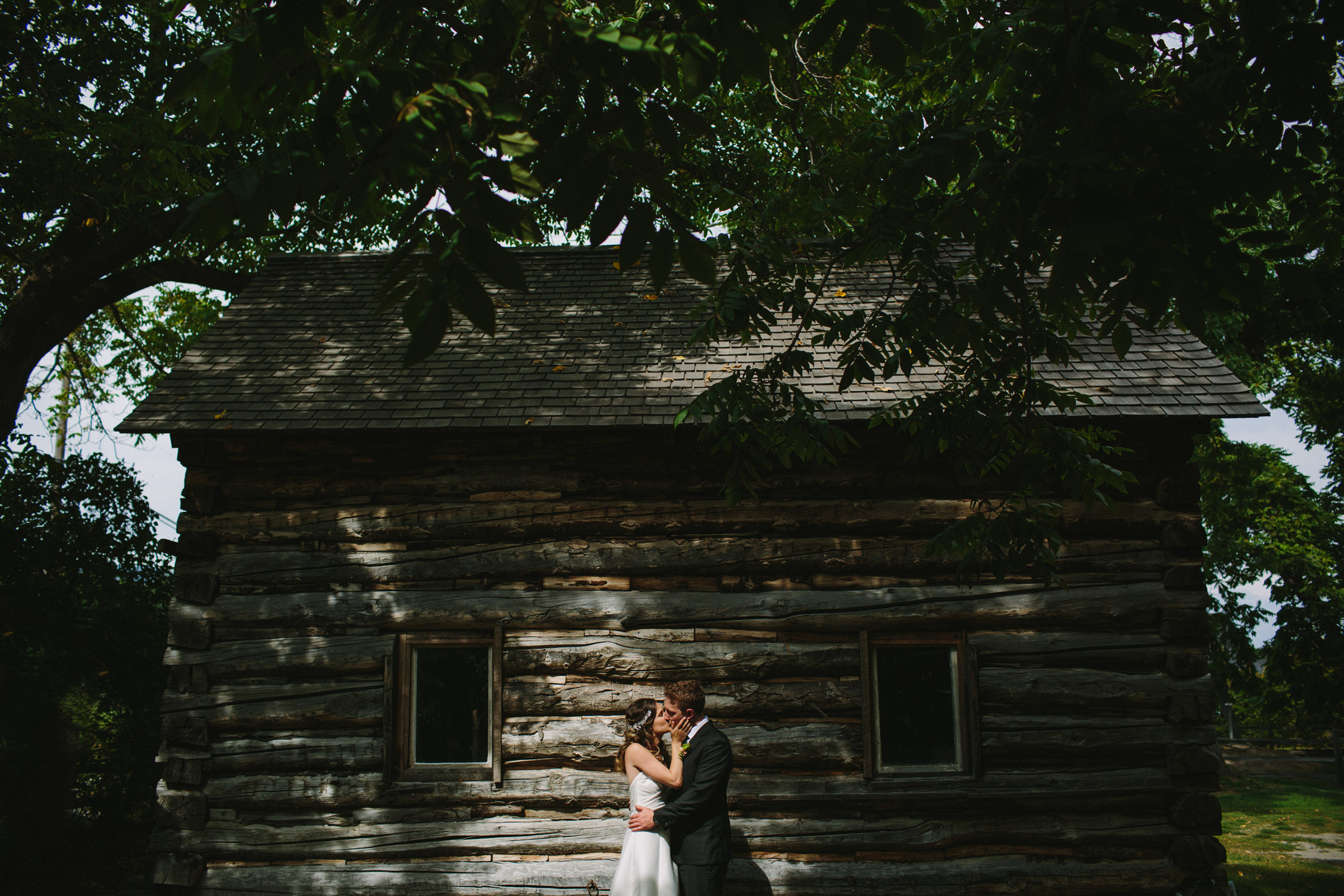 Gellatly Nut Farm Bride and Groom Portrait