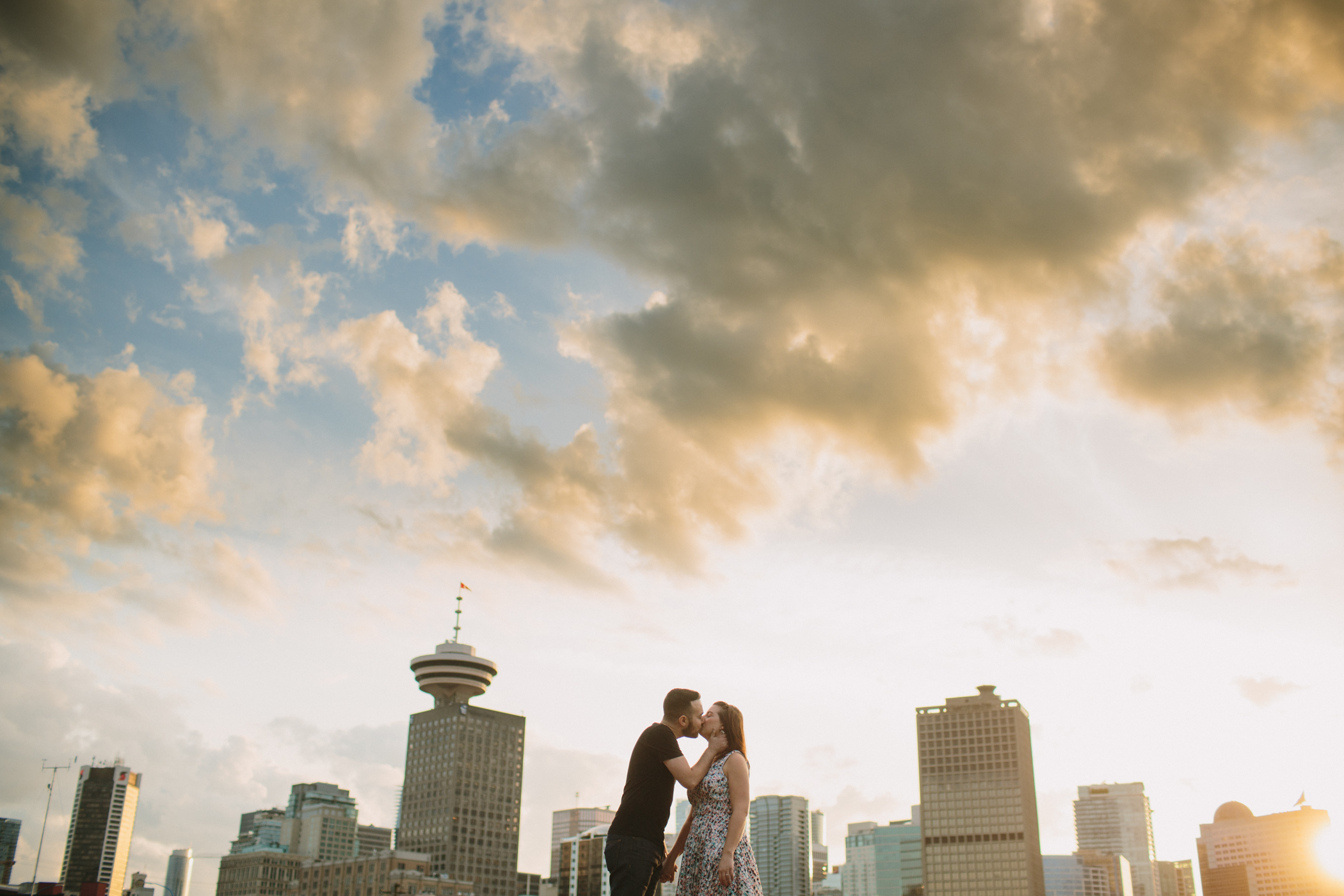 Crab Park Sunset Engagement