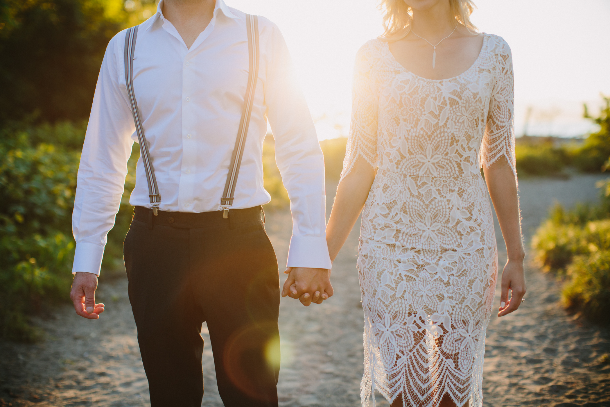 Kitsilano Beach Sunset Engagement Photography