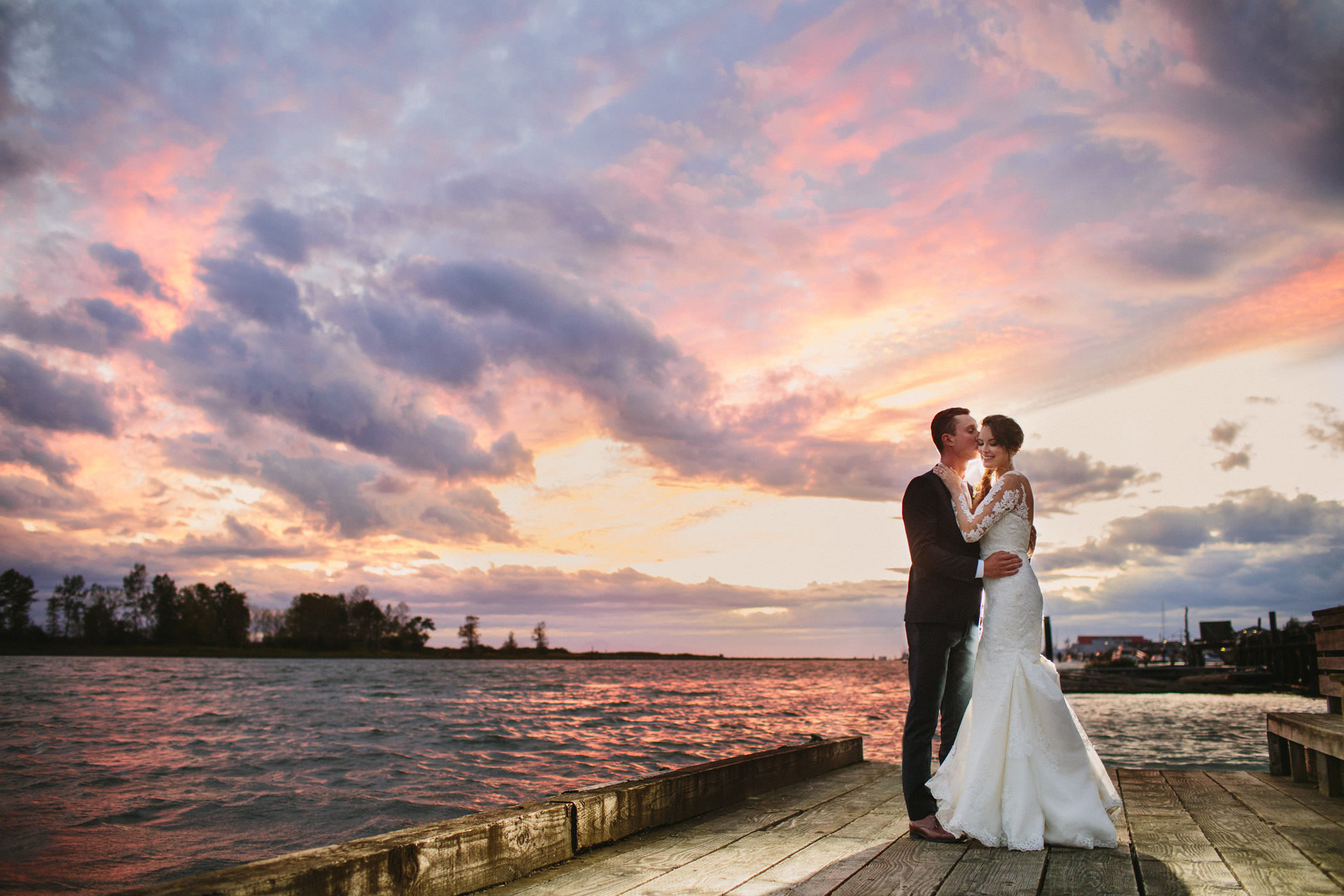 Steveston Sunset Wedding Photography
