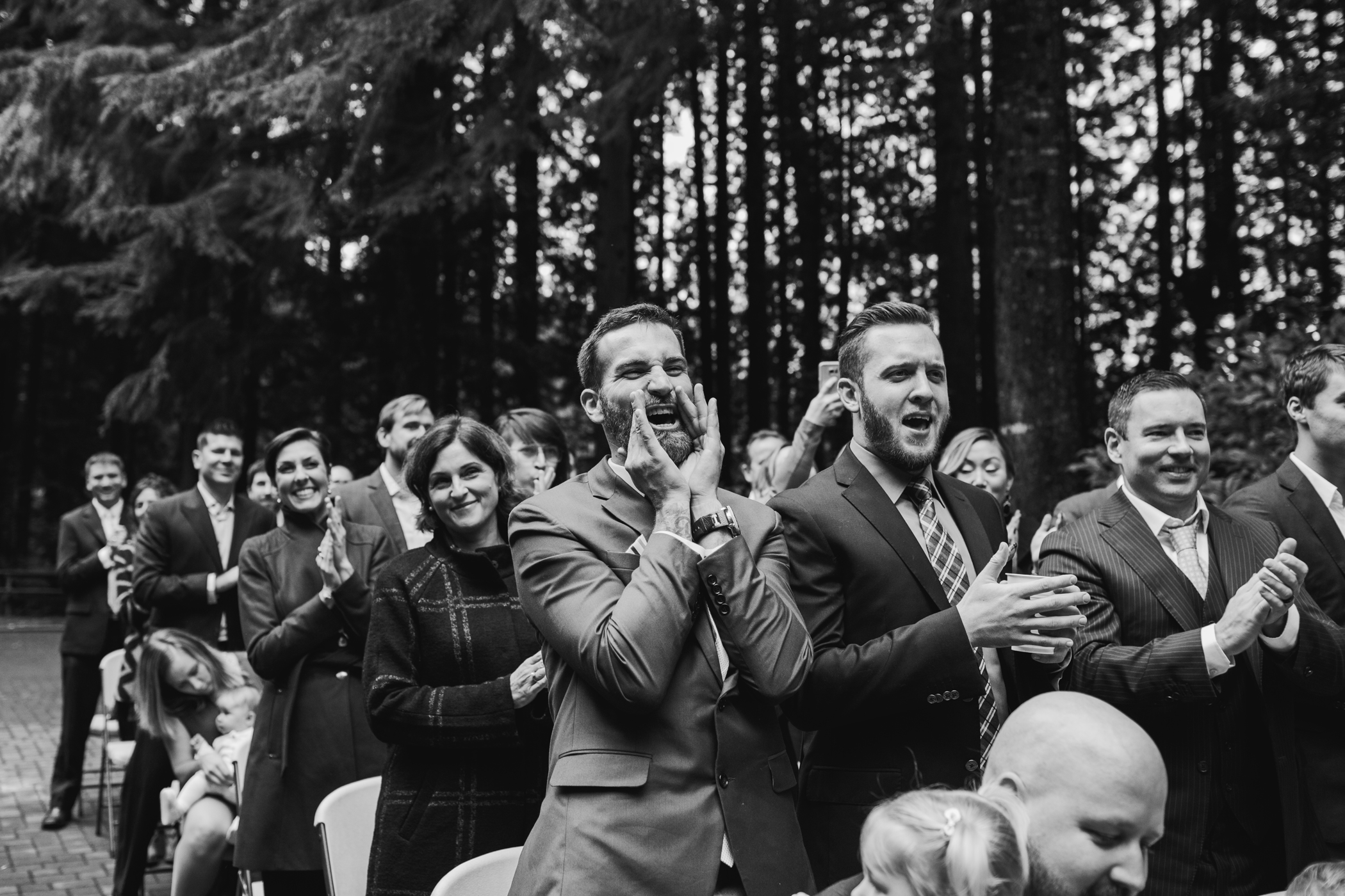 Vancouver Wedding Ceremony Guest Candid