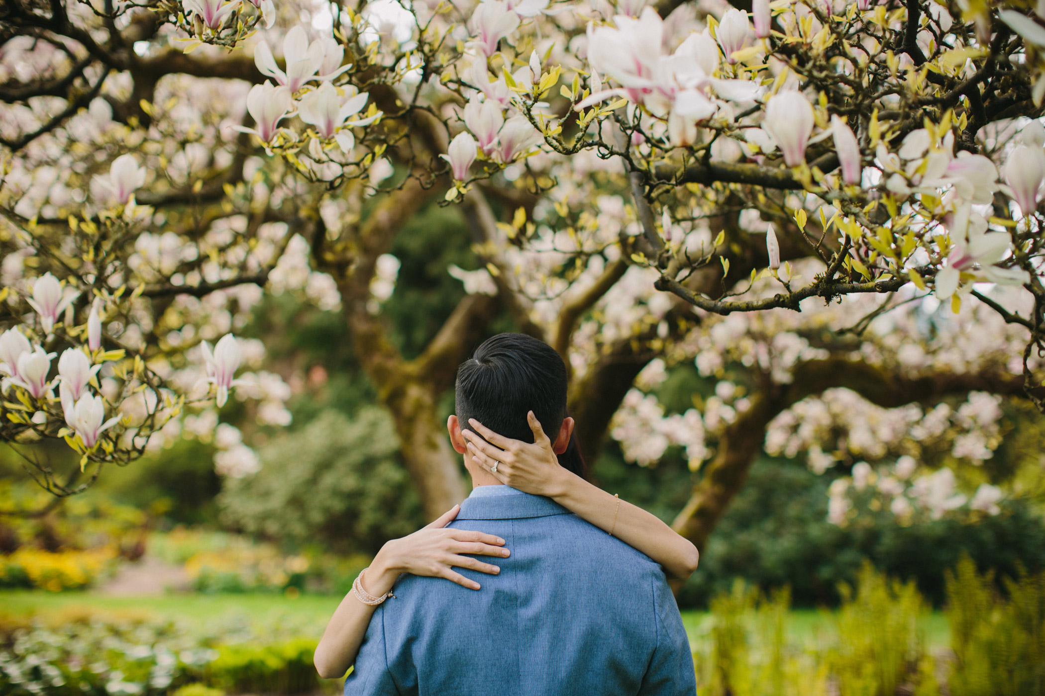 Vancouver Cherry Blossom Engagement Session