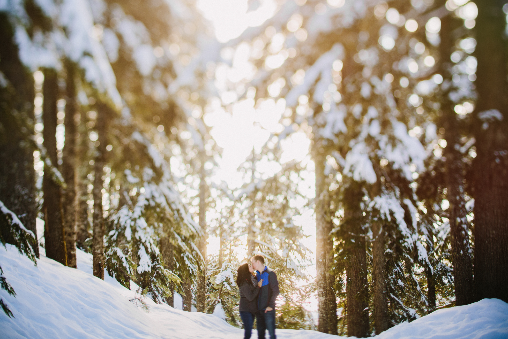 Snow Shoe Engagement Session on Grouse Mountain