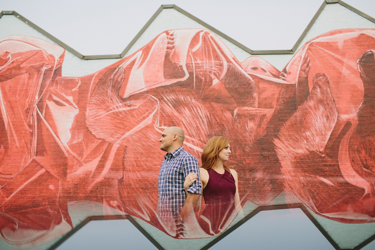 Reflection Photo with Vancouver Mural Festival Backdrop