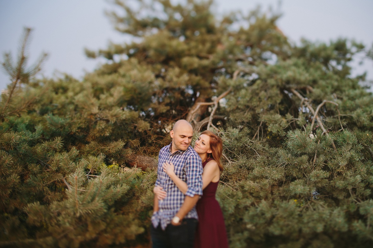 Tilt Shift Engagement Portrait at Vanier Park