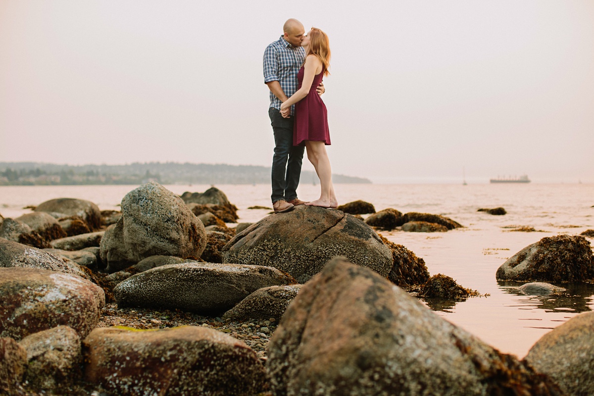 Kits Beach Engagement Photo