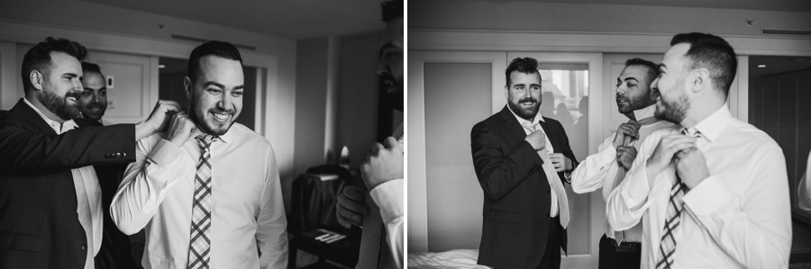 Vancouver Groom Getting Ready with Groomsmen