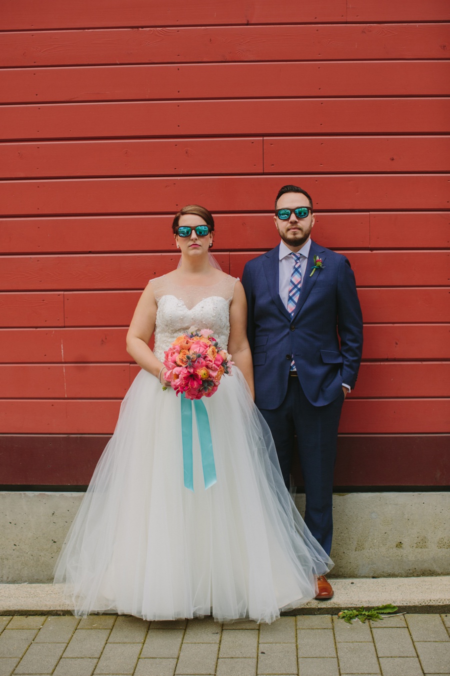 Vancouver Bride and Groom with Sunglasses