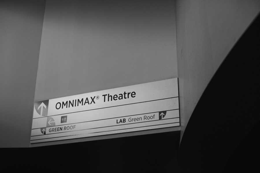 Sign for the Omnimax at Science World Vancouver