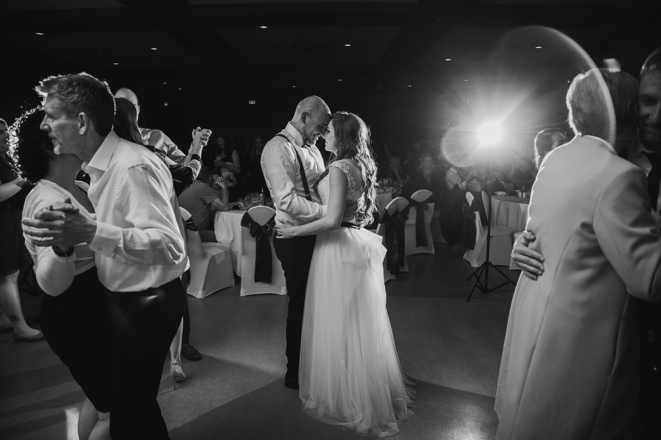 Bride and Groom First Dance at Alan Emmott Centre