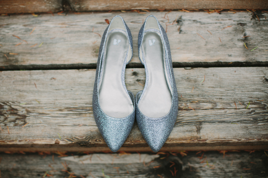 sparkly silver wedding shoes