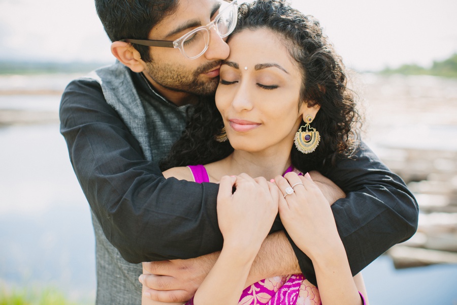 Vancouver Indian Engagement Session Iona Beach