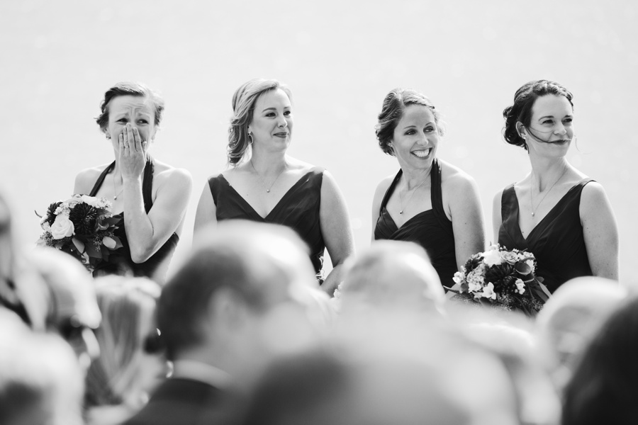 Bridesmaids Crying Okanagan Wedding