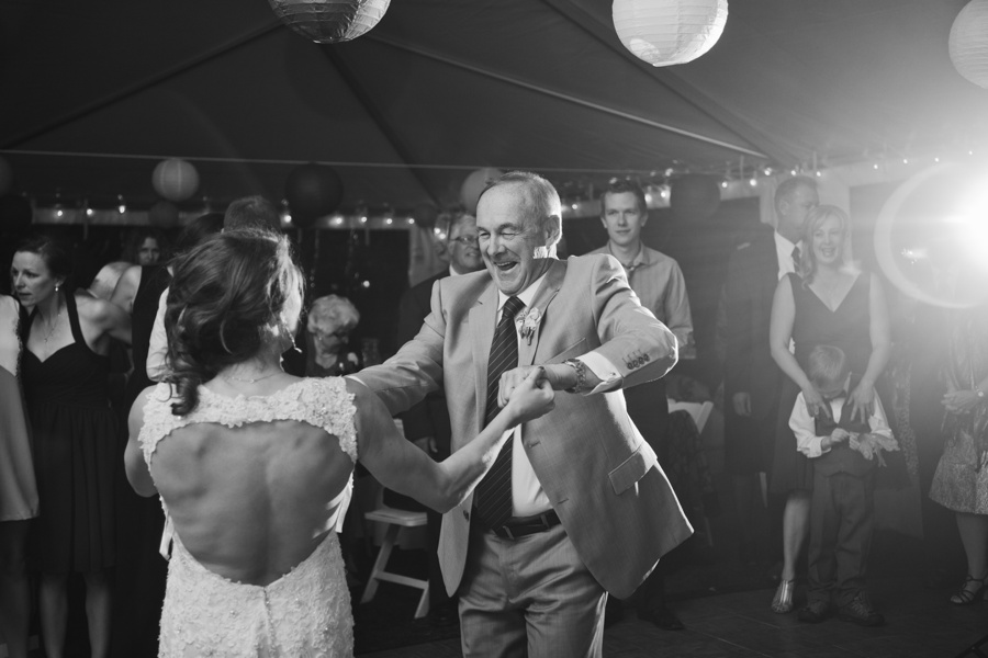 First Dance with Father of the Bride in the Okanagan