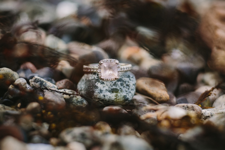 Engagement Ring on Beach