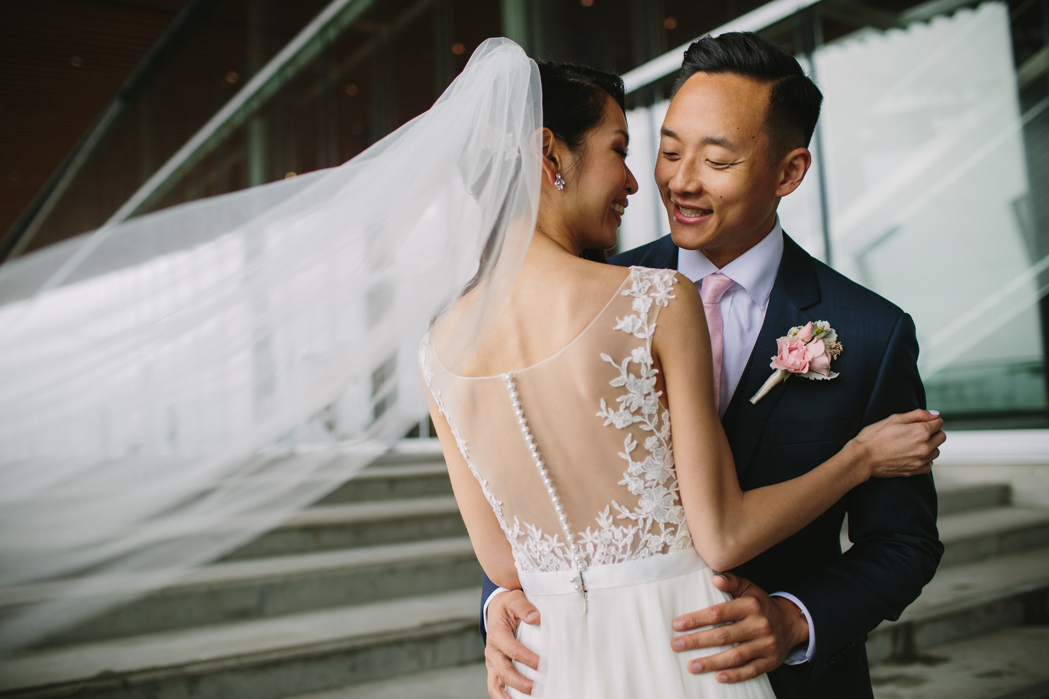 Vancouver Convention Centre Bride and Groom 