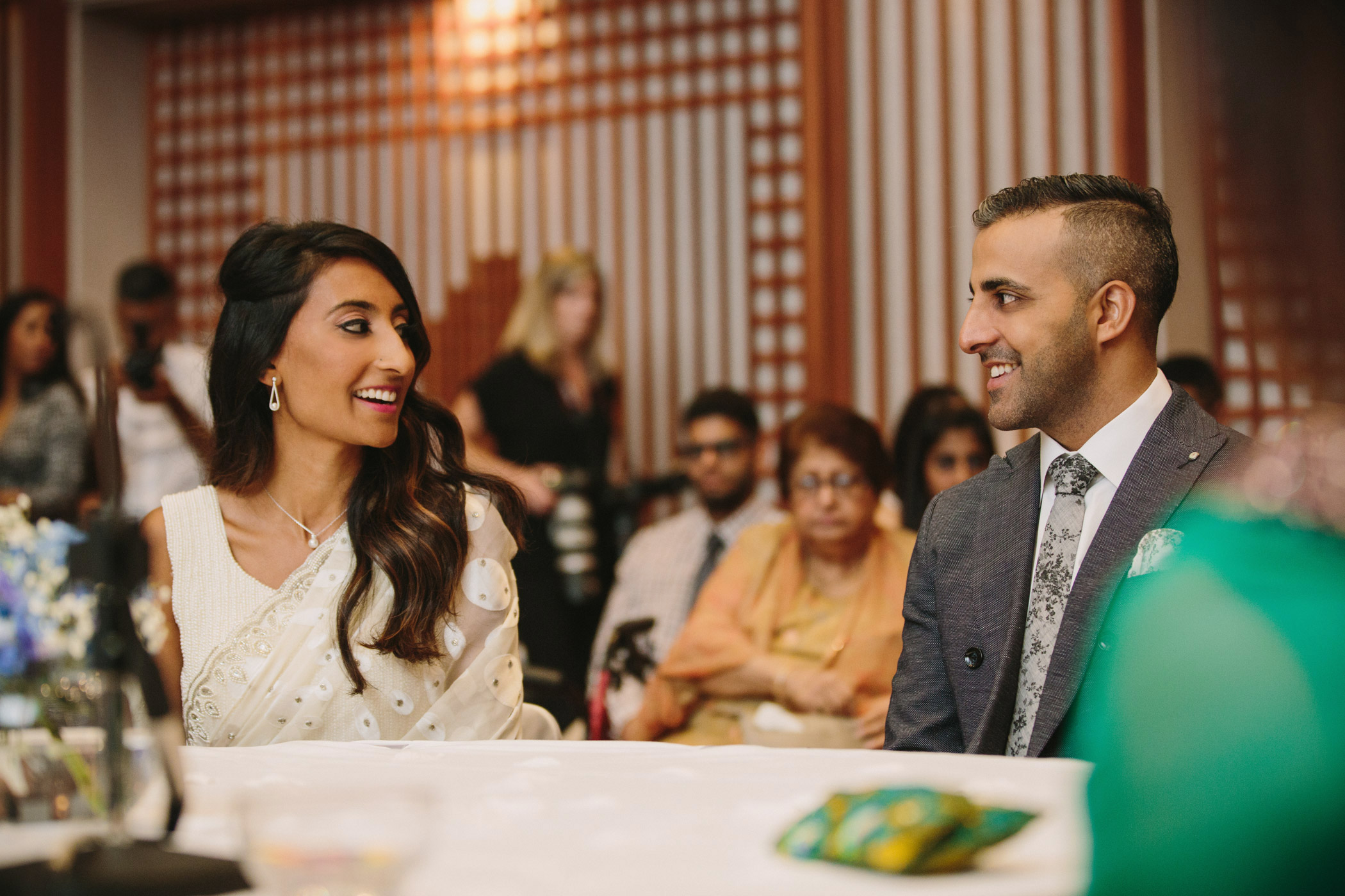 Bride and Groom during Vancouver Ismaili Ceremony