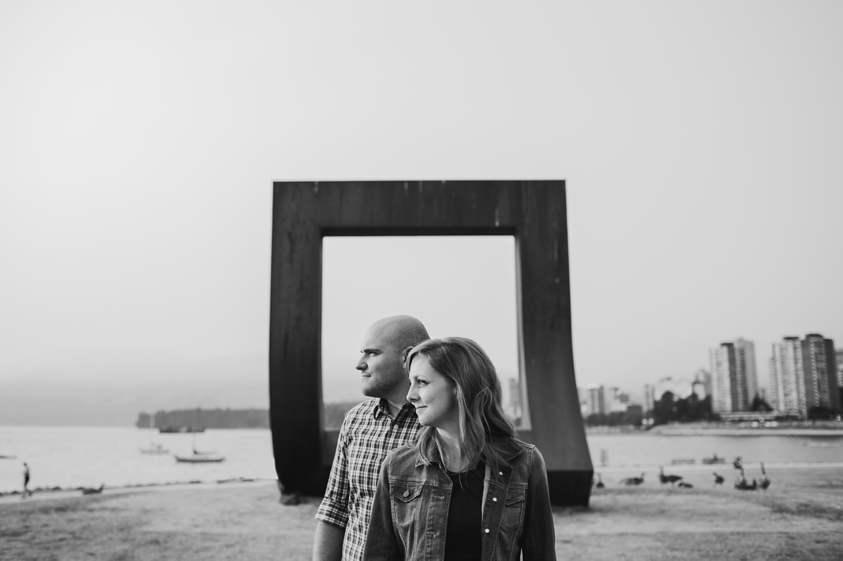 Engagement Photo at Vanier Park