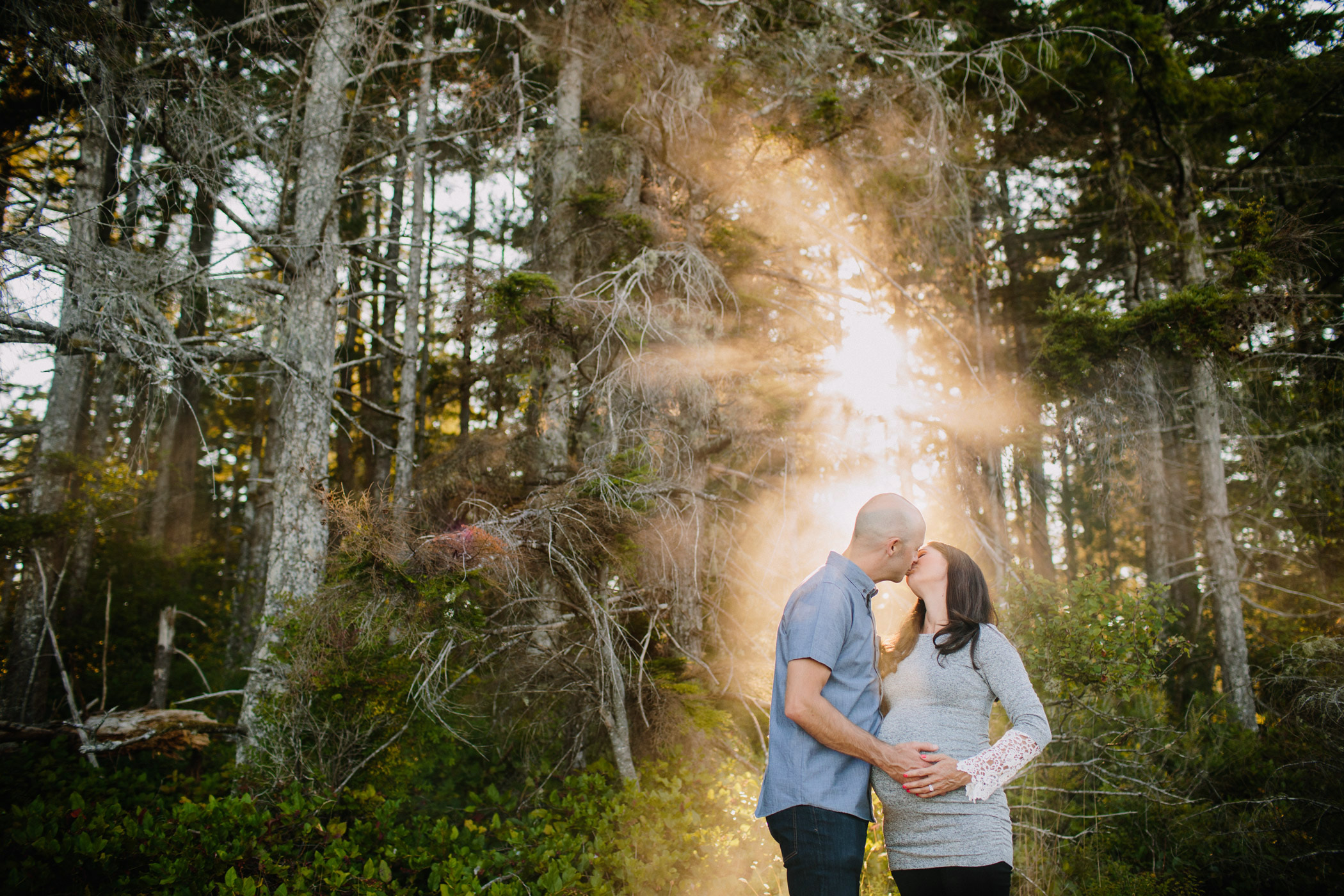 BC Forest Maternity Photo