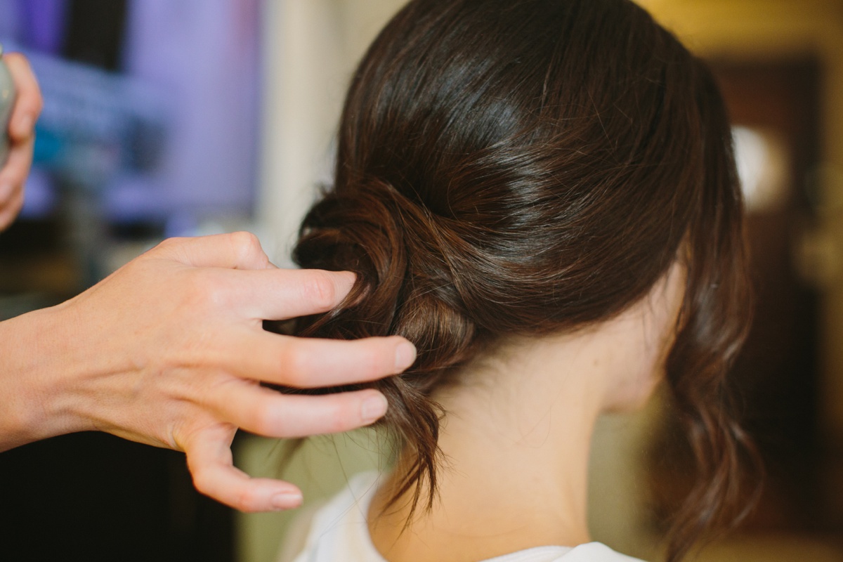 Final touches on Vancouver Bride