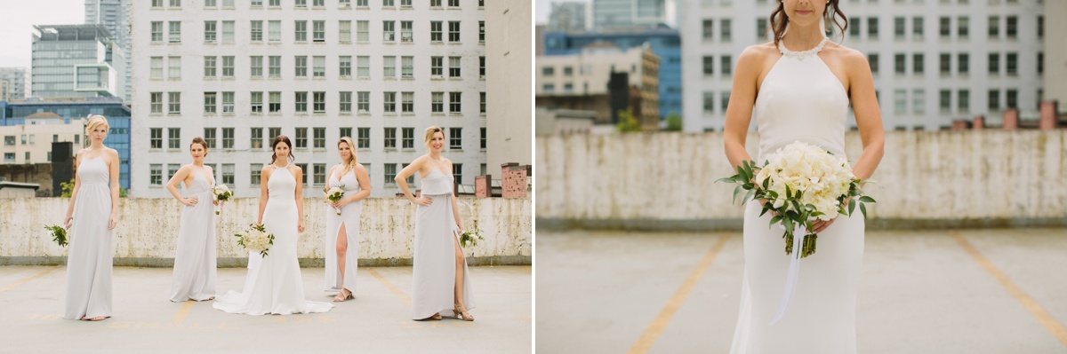 Urban Vancouver bridesmaid portrait