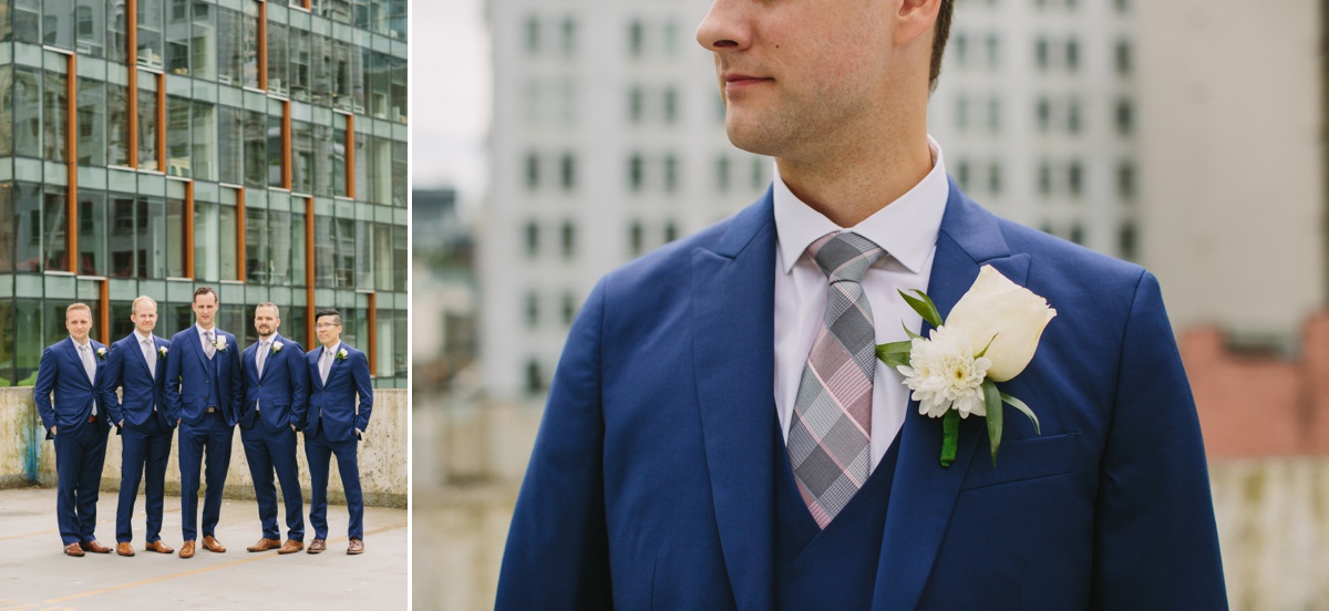 Urban Vancouver groom portrait