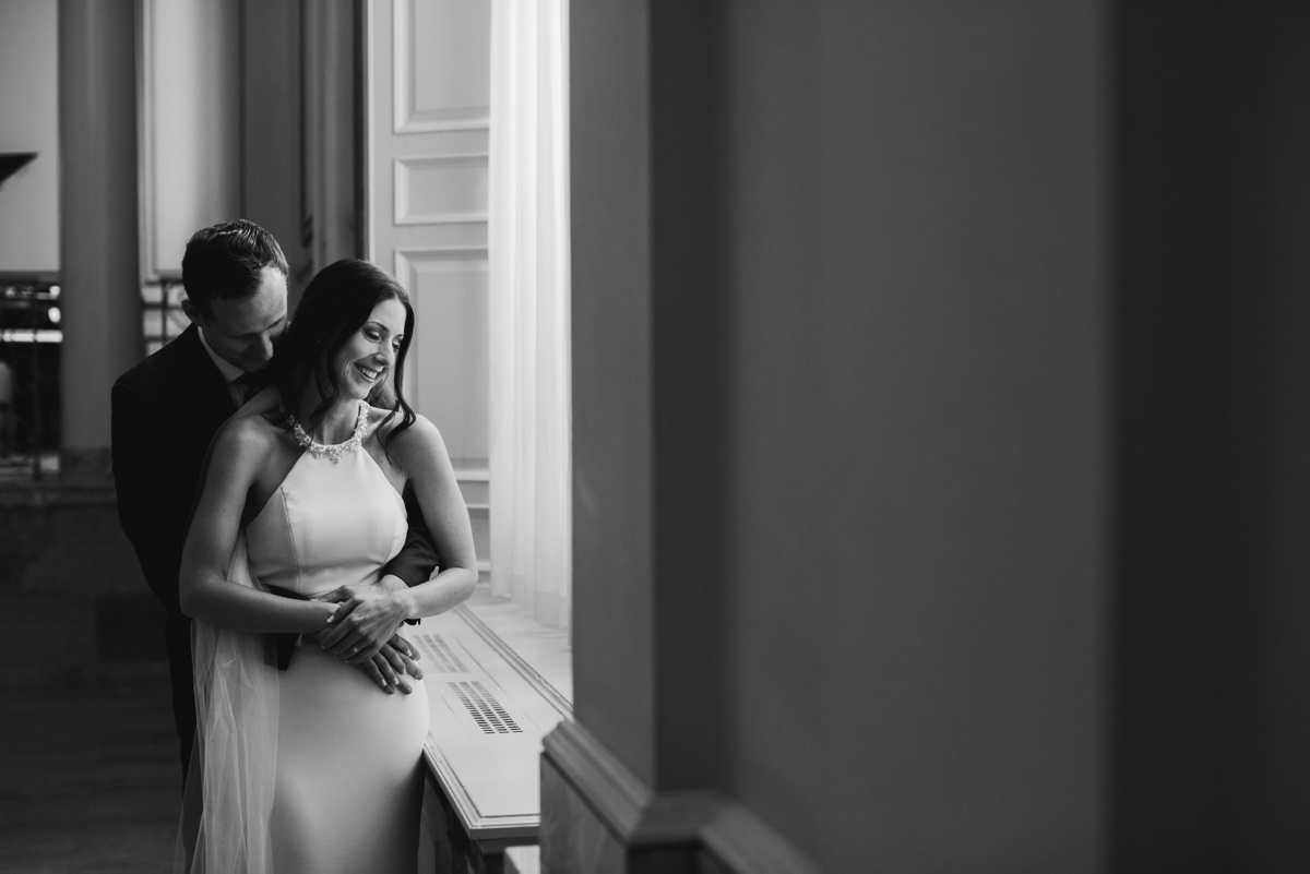 Intimate moment with Vancouver bride and groom