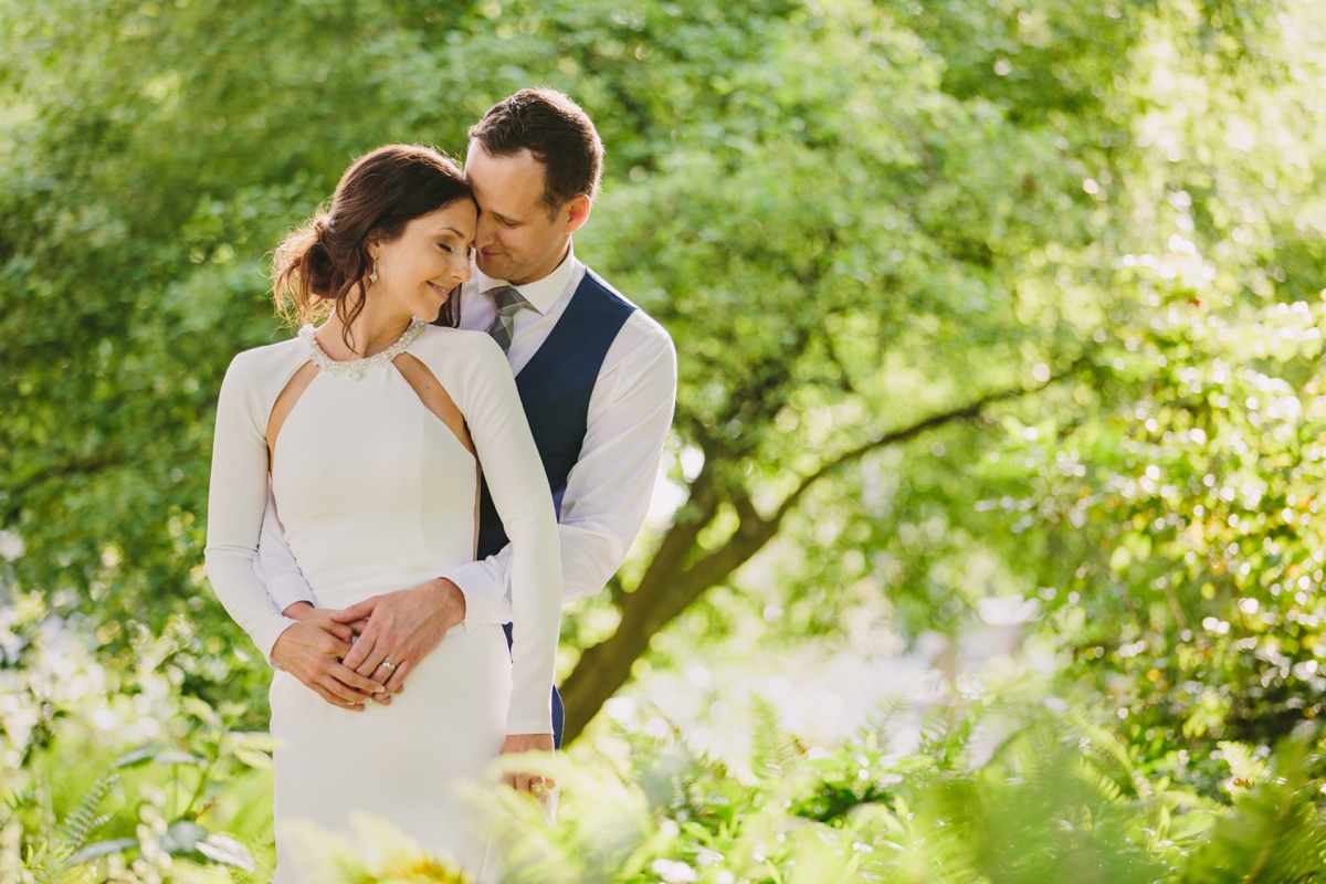 Vancouver bride and groom portrait