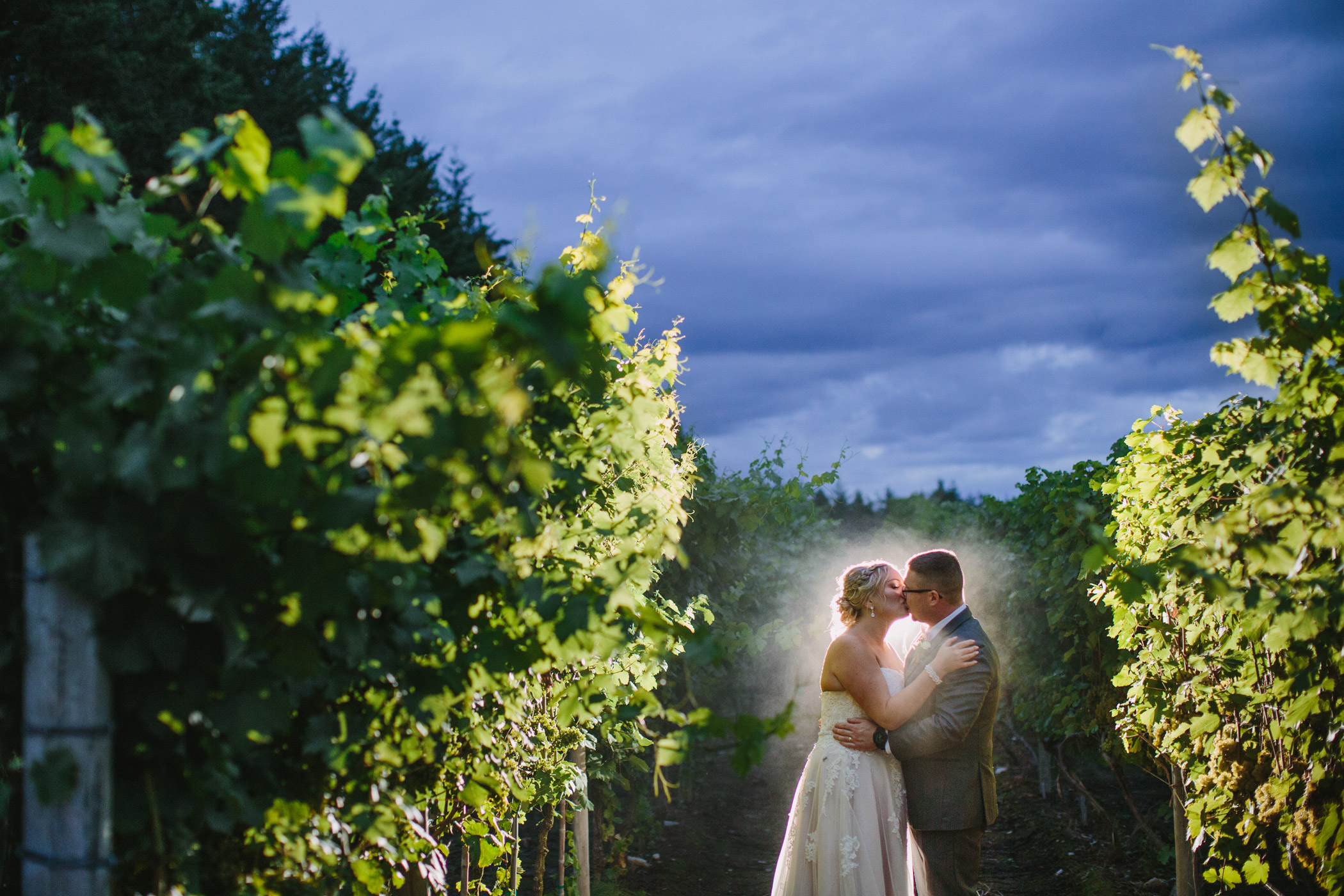 Glasshouse Estate Winery Bride and Groom Portrait