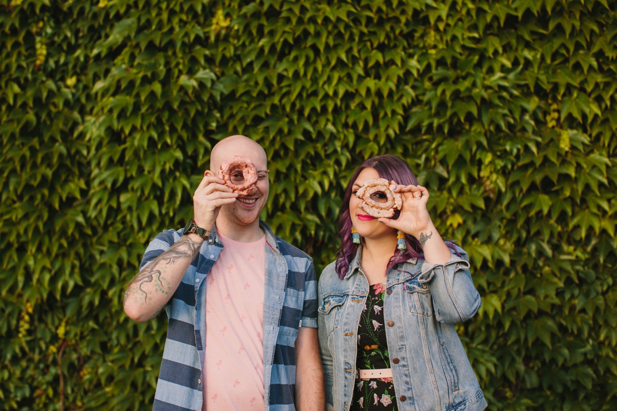 Doughnut Engagement Portrait