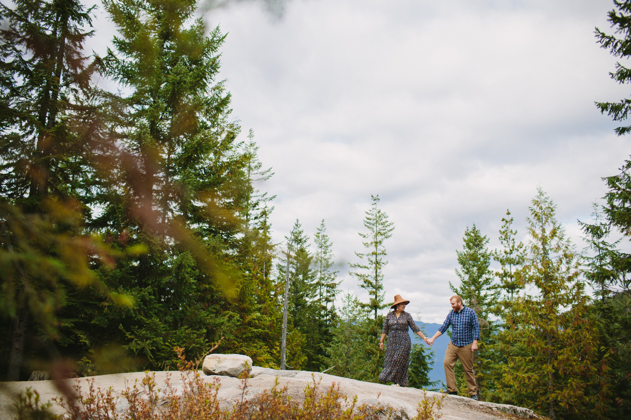 Engagement Session with Indigenous Cedar Hat