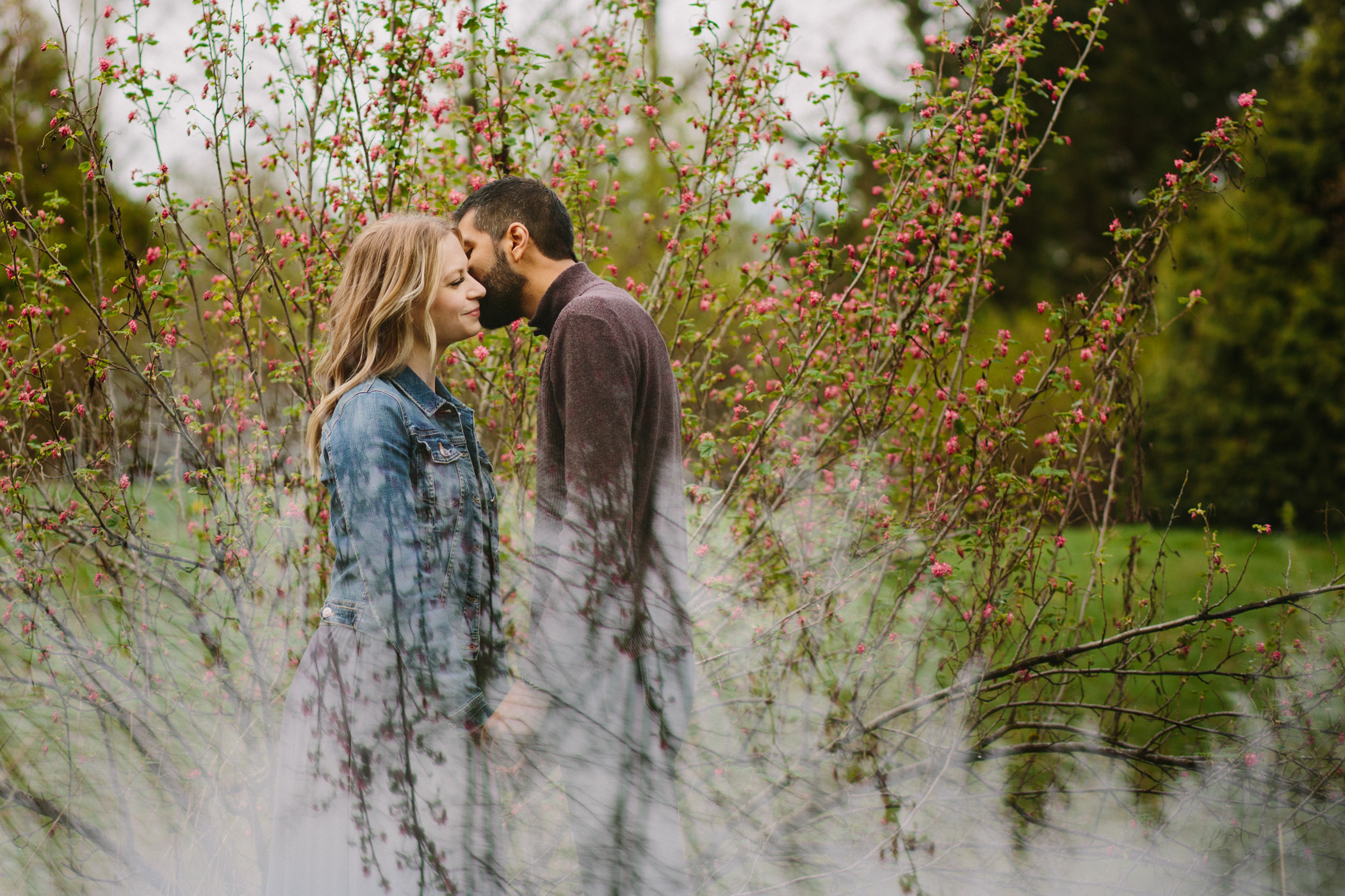 Creative Jericho Beach Engagement Photo