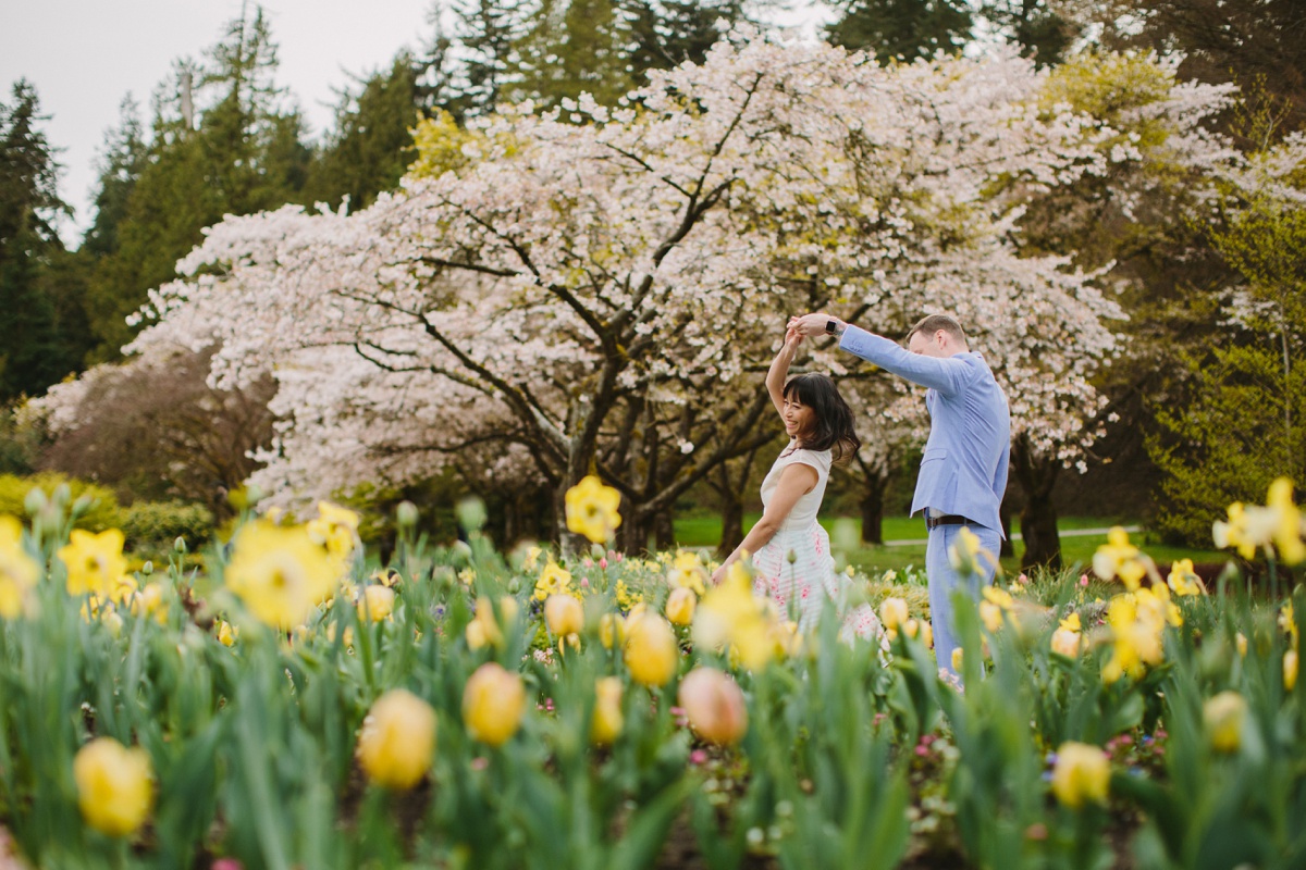 Springtime Engagement Session in Vancouver