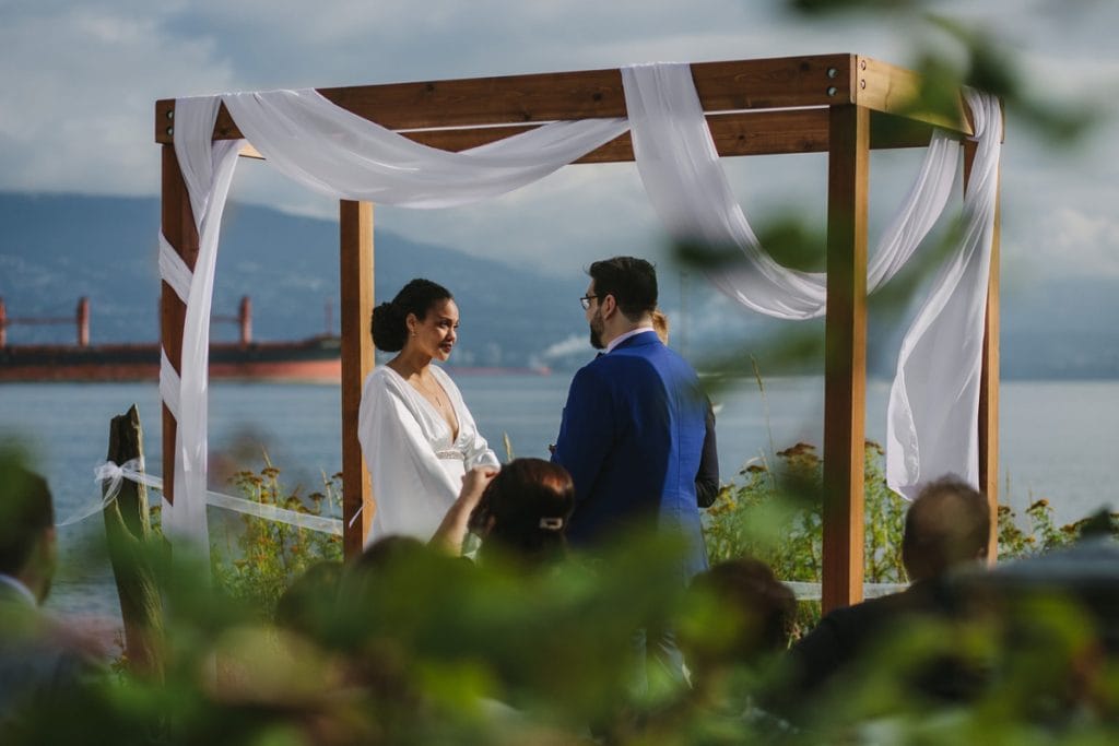 Ceremony at Jericho Beach in Vancouver