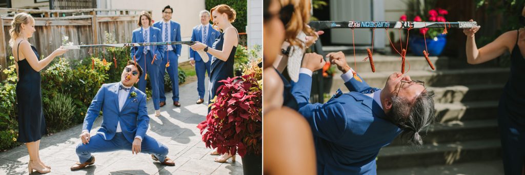 Traditional chinese door games in Vancouver wedding