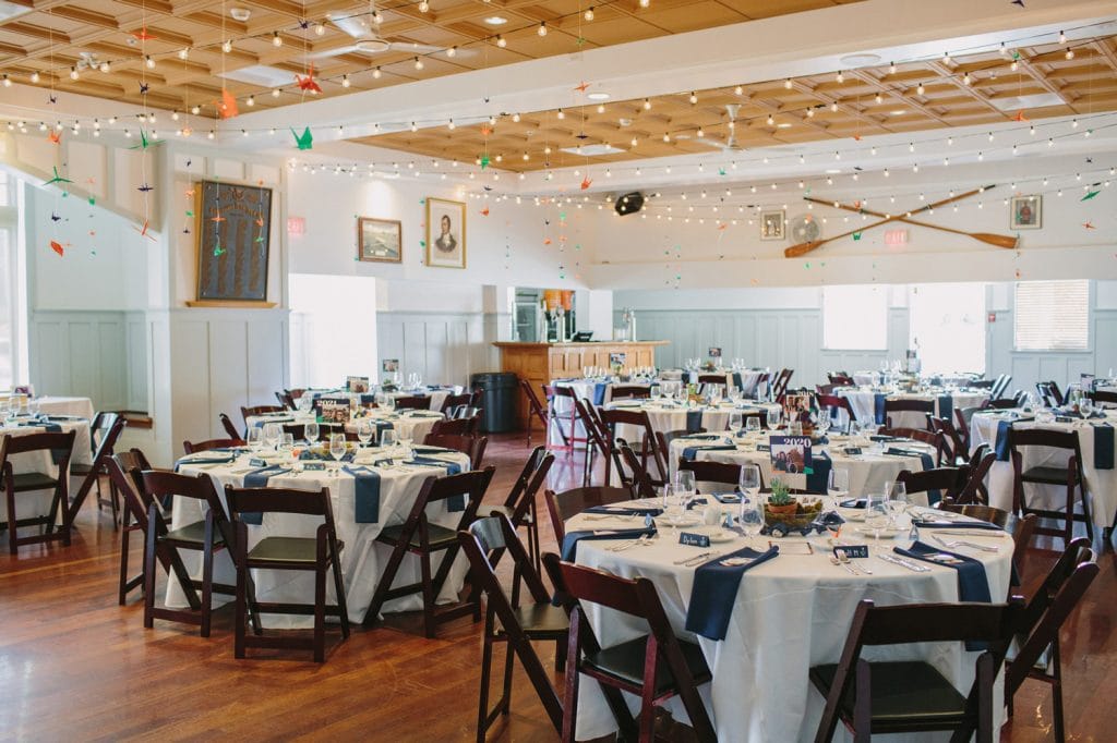 Reception room at the Vancouver Rowing Club in Stanley Park