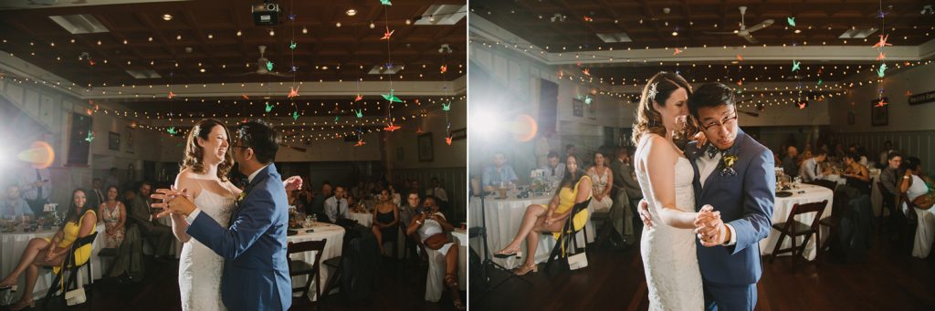 First dance at Vancouver Rowing Club wedding